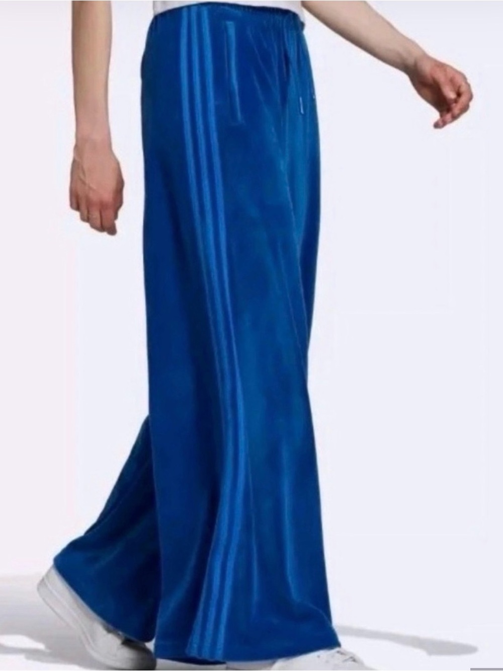 Adidas x Jeremy Scott Wide Leg Velour Track Pants